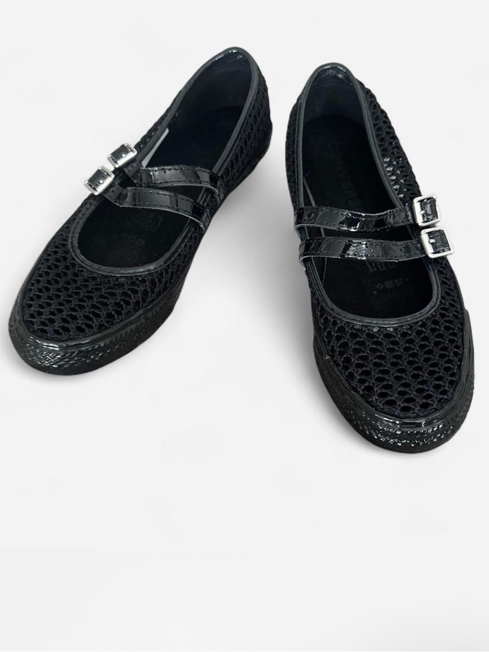 Converse Mary Jane Buckle Mesh Shoes 7 New - Picture 2 of 3